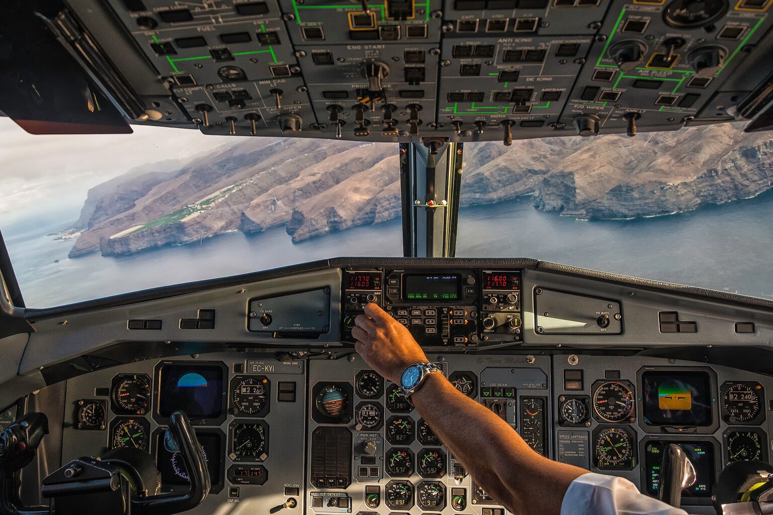 Aproximación al aeropuerto de La Gomera