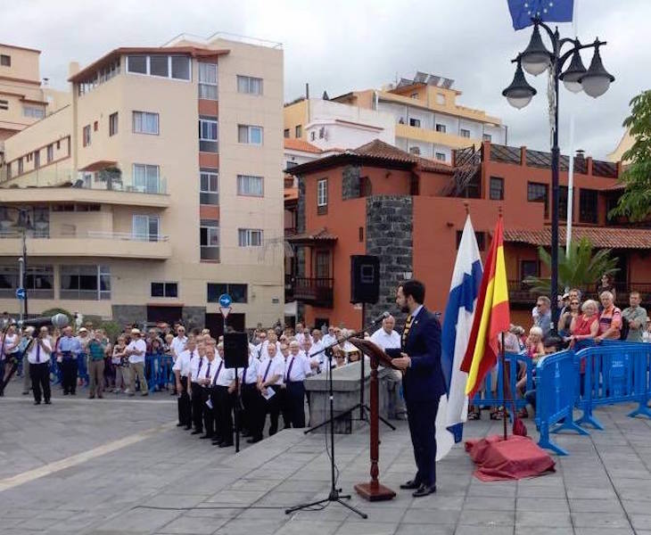 El alcalde de El Puerto de la Cruz, Lope Afonso, en su intervención