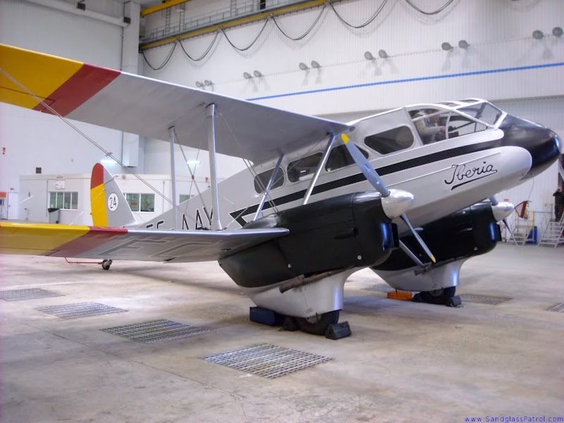 Iberia exhibirá un avión Dragón Rapide en su 90º aniversario
