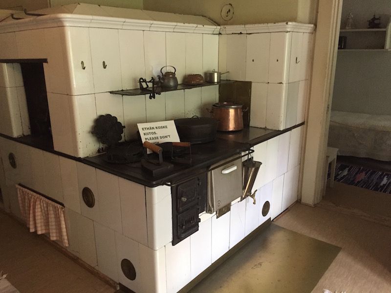 Detalle de la cocina de Ainola