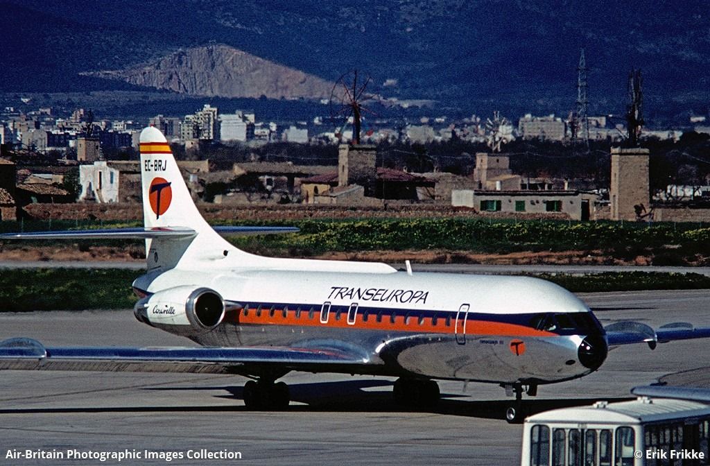 En tiempos del avión SE-210 Caravelle 10R de Transeuropa
