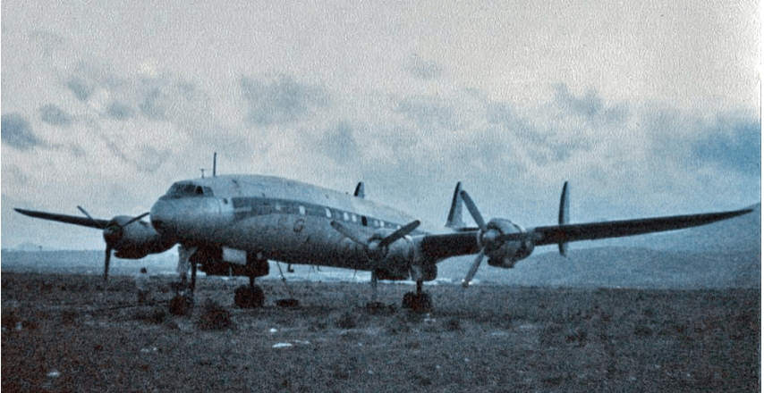 El abandono de un avión Super Constellation en Lanzarote