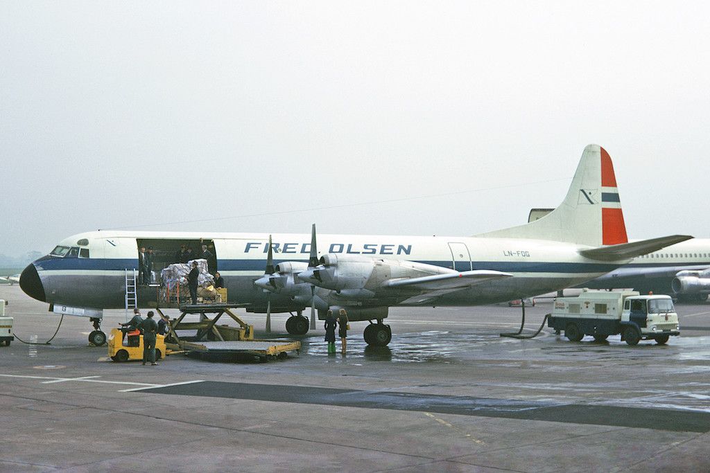 La flota Lockheed L-188 Electra de Fred. Olsen Airtransport