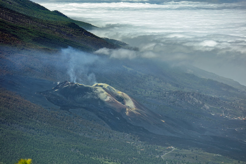 La herida del volcán que nació en la hoya de Tajogaite