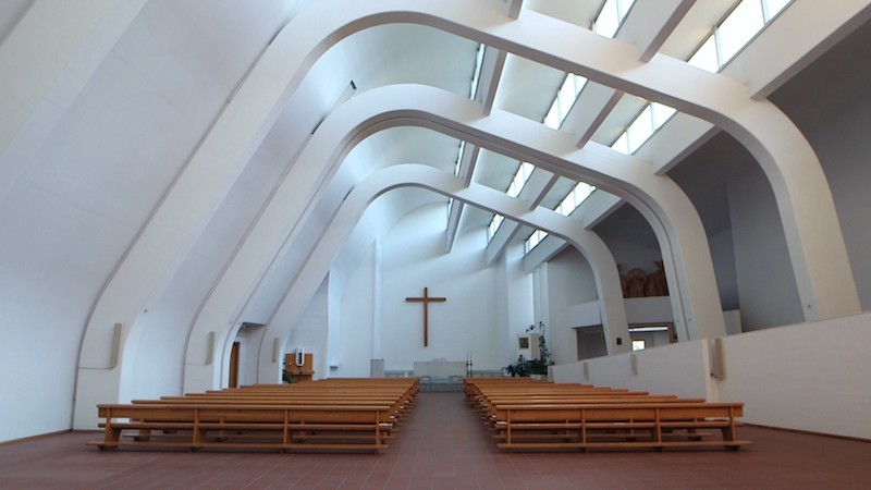 La iglesia de Riola Vergato, un proyecto de Alvar Aalto en Italia