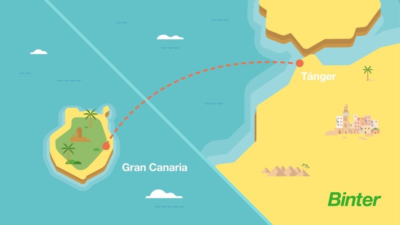 Binter retoma los vuelos de verano entre Gran Canaria, Esauira y Tánger