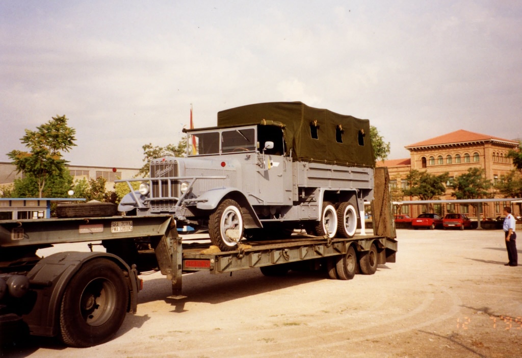 Un camión Henschel de la Legión Cóndor en el Museo de Aeronáutica